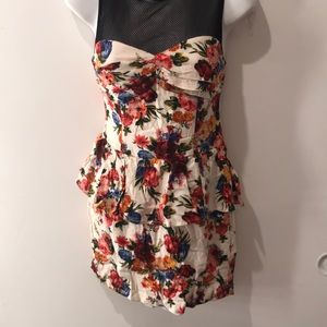 Floral Peplum Dress